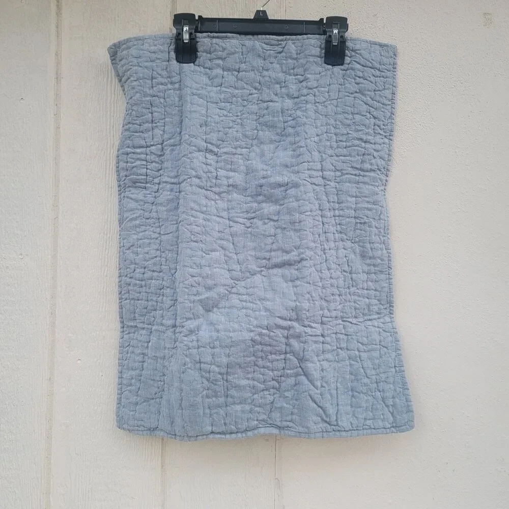 pottery barn Blue linen/cotton single pillow sham 26x20